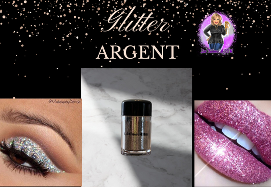 Paillettes / glitter argent