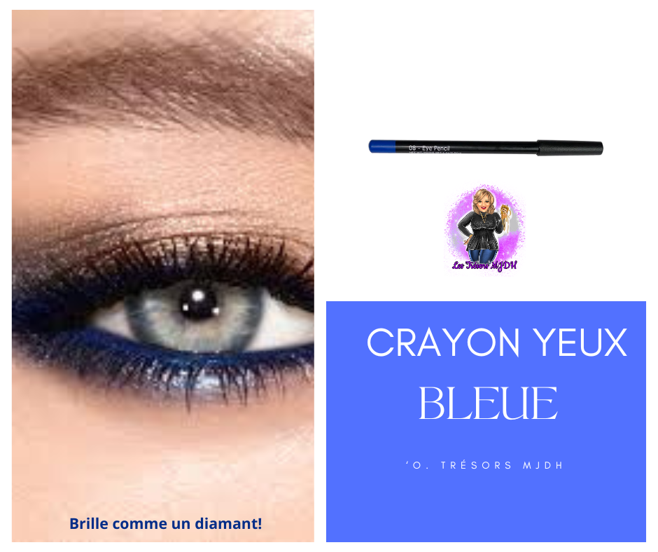 Crayon pour les yeux couleur bleue