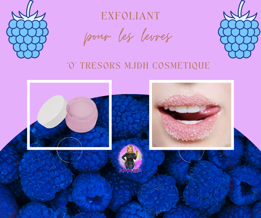 Exfoliant levres Framboise Bleue