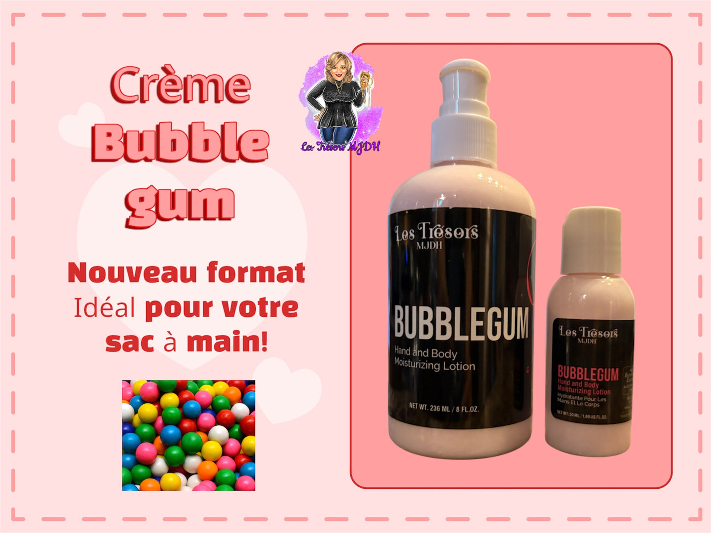 Crème à mains Bubble Gum (petit format)