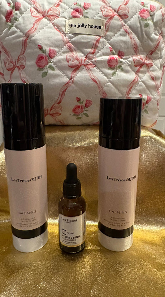 Le trio eau de rose soins de peau