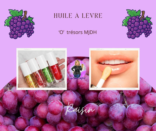 Huile à lèvres au Raisin